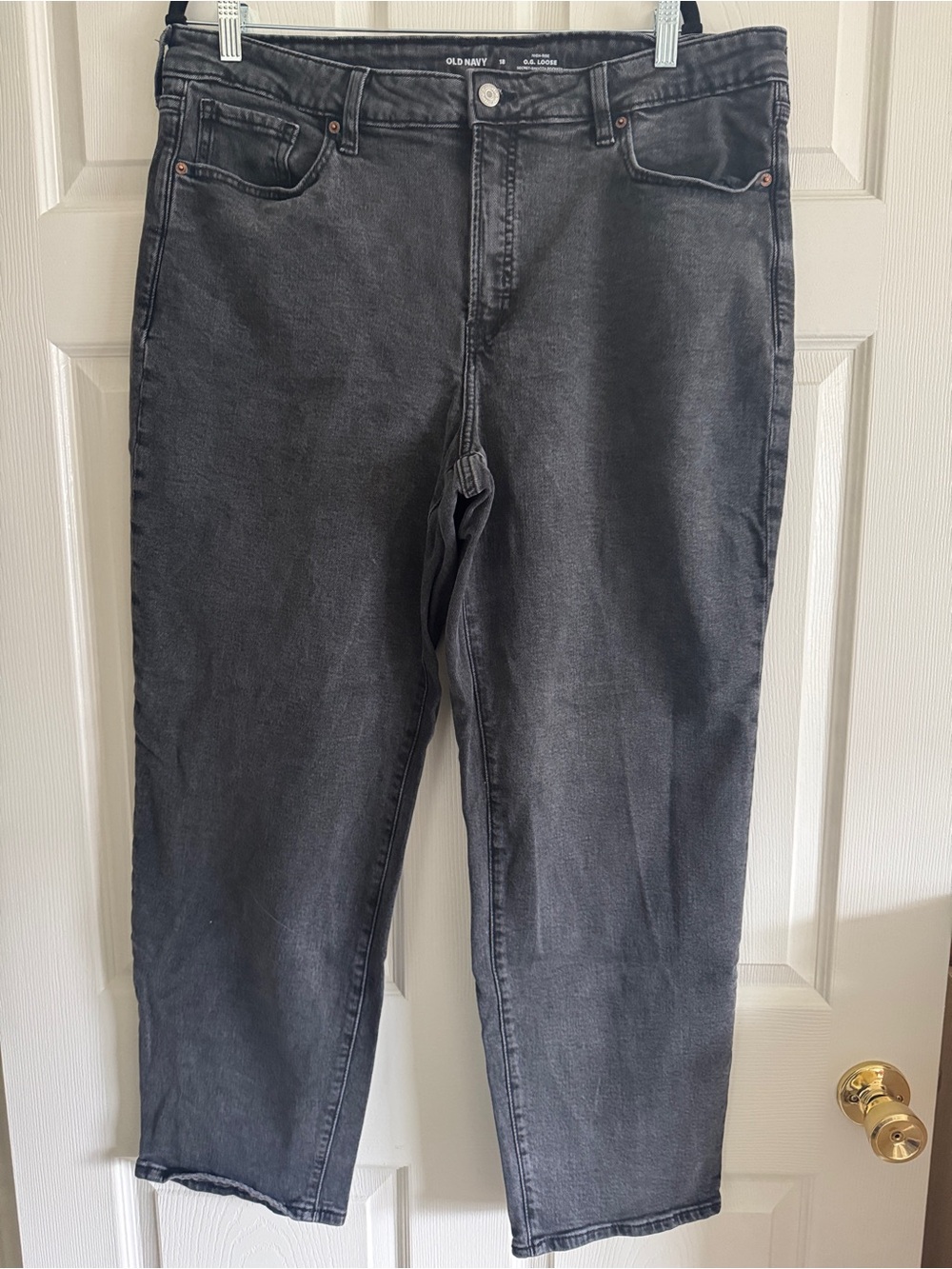 High-Rise OG Loose Jeans in Faded Black |  Old Navy, Size 18
